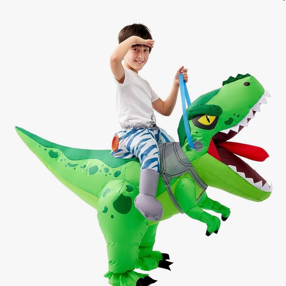 Inflatable Dinosaur Ride-On Toy - Picture 2 of 4